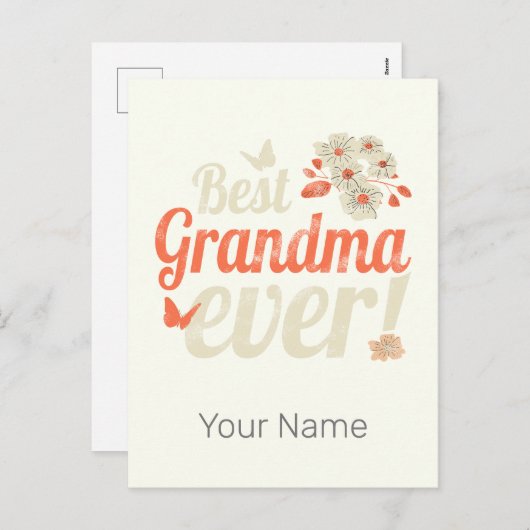 最高のおばあちゃんおばあちゃんヴィンテージおばあちゃん シーズンポストカード (正面/裏面)