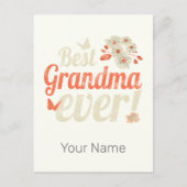 最高のおばあちゃんおばあちゃんヴィンテージおばあちゃん シーズンポストカード (正面)