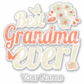 最高のおばあちゃんおばあちゃんヴィンテージおばあちゃん シール (正面)