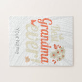 最高のおばあちゃんおばあちゃんヴィンテージおばあちゃん ジグソーパズル (横)