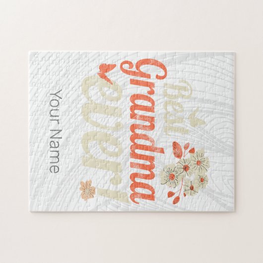 最高のおばあちゃんおばあちゃんヴィンテージおばあちゃん ジグソーパズル (横)