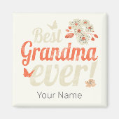 最高のおばあちゃんおばあちゃんヴィンテージおばあちゃん マグネット (正面)