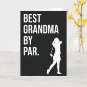 最高のおばあちゃんおもしろいPar Golfs Card祖母 カード (黄色い花)