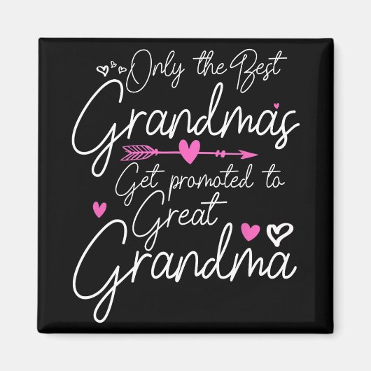 最高のおばあちゃんのお母さん素晴らしに昇進 マグネット (正面)