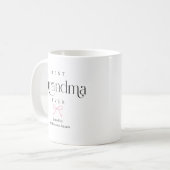 最高のおばあちゃんへのギフト 名前入り コーヒーマグカップ (正面左)