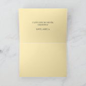 最高のおばあちゃんカスタムは母の日の写真ゴールデン カード (内部)