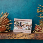 最高のおばあちゃんカスタム フォトプラーク (側面)