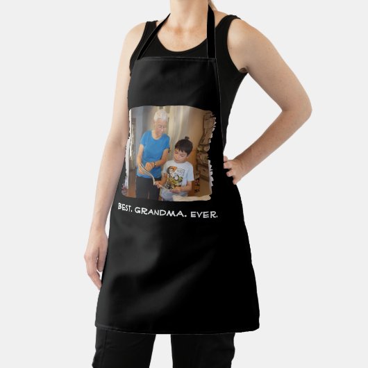 最高のおばあちゃんカスタムPhoto Nana Grandparent エプロン (インサイチュ)