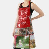 最高のおばあちゃん今まで写真コラージュのグリッド赤 エプロン (インサイチュ)