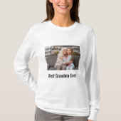 最高のおばあちゃん写真カスタム写真 Tシャツ (正面)
