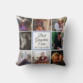 最高のおばあちゃん写真コラージュカスタム文字 クッション (正面)