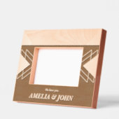 最高のおばあちゃん幾何カスタム写真木枠 レーザー彫刻フレーム (左)