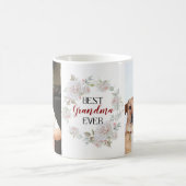 最高のおばあちゃん母の日の写真コラージュ モーフィングマグカップ (中央)