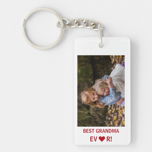 最高のおばあちゃん母の日の写真記念 キーホルダー (正面)
