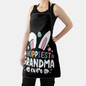 最高のおばあちゃん永遠のママ家族イースターバニー卵 エプロン (インサイチュ)