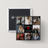 最高のおばあちゃん4枚フォトコラージュおもしろい 缶バッジ (正面&裏面)