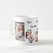 最高のおばあちゃん5写真集かわいい コーヒーマグカップ (正面左)