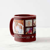 最高のおばあちゃん6枚フォトコラージュ マグカップ (正面左)