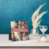 最高のおばあちゃん |カラーブロックフォトコラージュ フォトプラーク (インサイチュ)