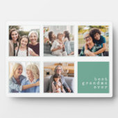 最高のおばあちゃん |コラージュモダン フォトプラーク (正面)