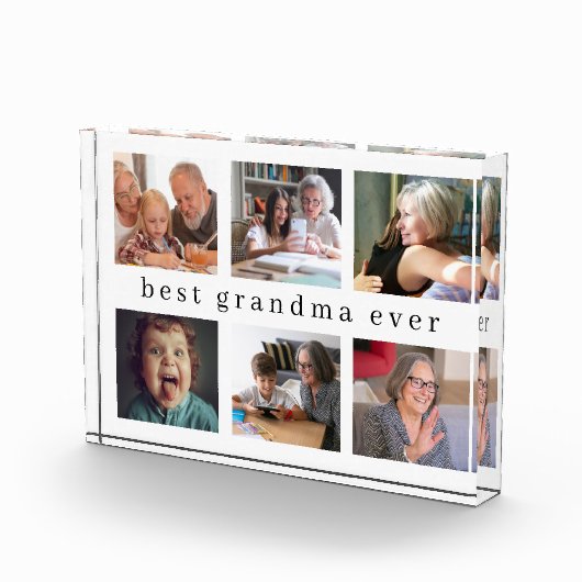 最高のおばあちゃん |コレージモダンフォトブロック フォトブロック (右)