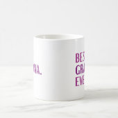 最高のおばあちゃん コーヒーマグカップ (中央)