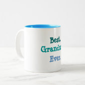 最高のおばあちゃん ツートーンマグカップ (正面左)