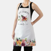 最高のおばあちゃん |トレンディーブルゴーニュ・ボホフローラ エプロン (インサイチュ)