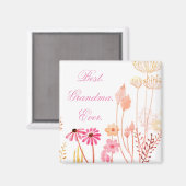 最高のおばあちゃん マグネット (正面/裏面)