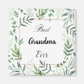 最高のおばあちゃん マグネット (正面)