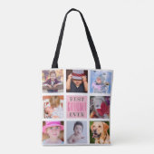 最高のおばあちゃん | 8写真のカスタム トートバッグ (裏面)