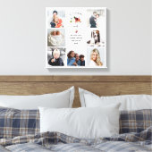 最高のおばあちゃん | Burgundy Bohoのフローラ写真 キャンバスプリント (インサイチュ (寝室))