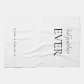 最高のおばあちカスタムゃん白または任意の色 キッチンタオル (横)