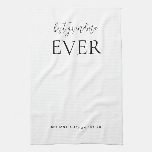 最高のおばあちカスタムゃん白または任意の色 キッチンタオル (縦)