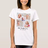 最高のおばさんへ 5枚の写真コラージュ Tシャツ (正面)