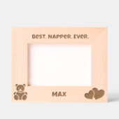 最高のおもしろいキュートパーソナライズされたベビー レーザー彫刻フレーム (正面)