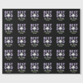 最高のおもしろいパパバイパーシャツパーフェクト父の日 ラッピングペーパー (フラット)