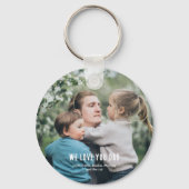 最高のおもしろいパパバイパー名前をカスタムするゴルフクラブロゴ キーホルダー (裏面)