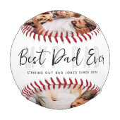 最高のおもしろいパパ3枚モダン写真お父さんの日 野球ボール (正面)