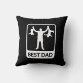 最高のおもしろいパパ – 父の日 クッション (裏面)