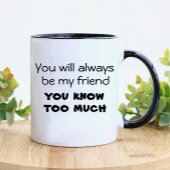 最高のおもしろいフレンズモダン引用文タイポグラフィ マグカップ