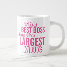 最高のおもしろいボスピンク引用文ビッグマグカップ – Office Umous