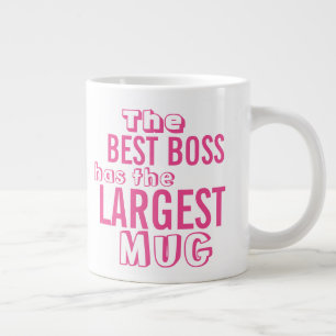 最高のおもしろいボスピンク引用文ビッグマグカップ – Office Umous ジャンボコーヒーマグカップ