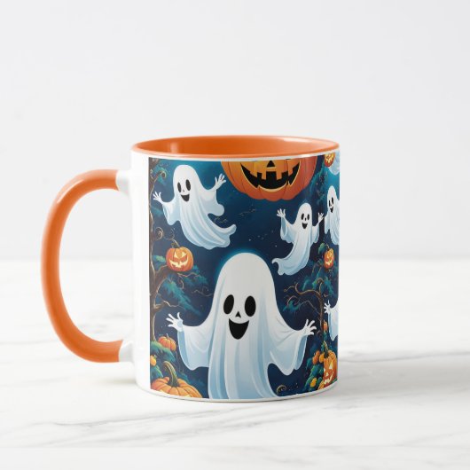 最高のおもしろい不気味キュートなハロウィーンの恋人マグギフト マグカップ (左)