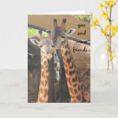 最高のおもしろい友達の誕生日カード カード (黄色い花)