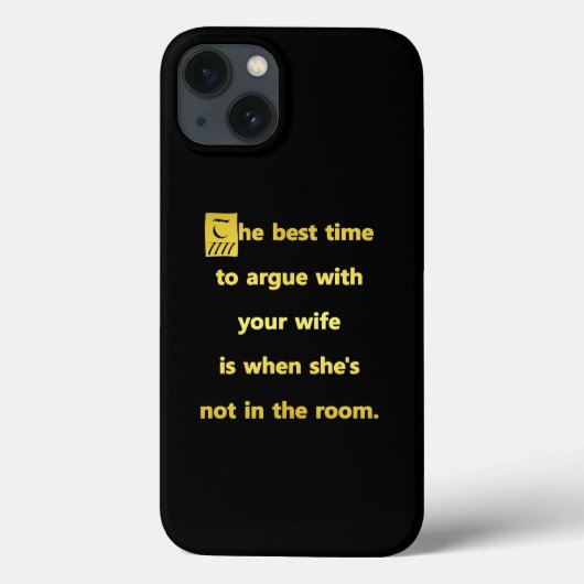 最高のおもしろい妻の冗談と口論する時間 Case-Mate iPhoneケース (裏面)