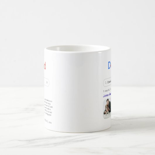 最高のおもしろい犬のパパが写真で検索結果を表示 コーヒーマグカップ (中央)