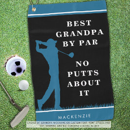 最高のおもしろいGrandpa By Par - No Putts About It ゴルフタオル
