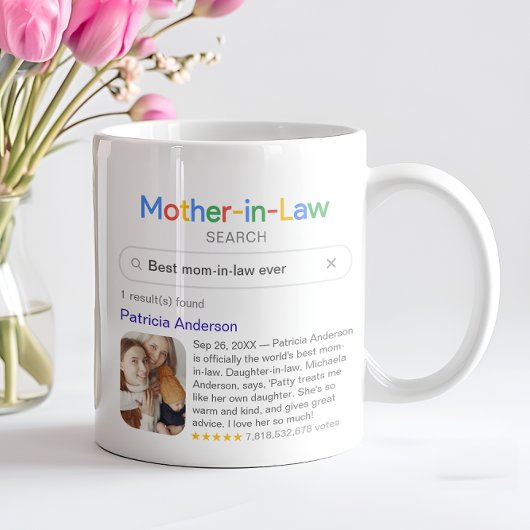 最高のおもしろいMother-In-Law Ever Search & Photo コーヒーマグカップ