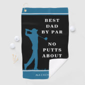 最高のおもしろいParのパパ- Itのに関するパットカスタムなし ゴルフタオル (インサイチュ)